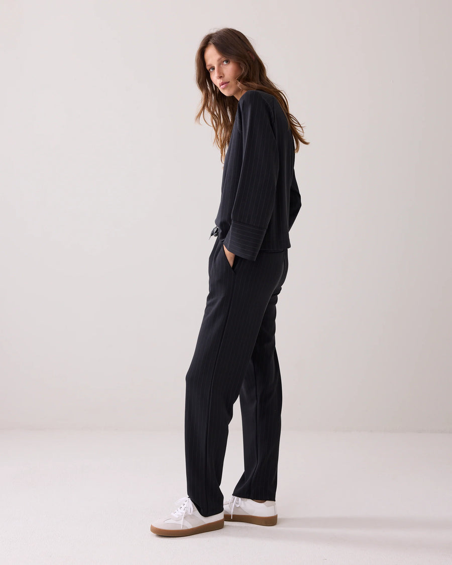 Soft scuba top krijtstreep - Summum - 3s5158-30716