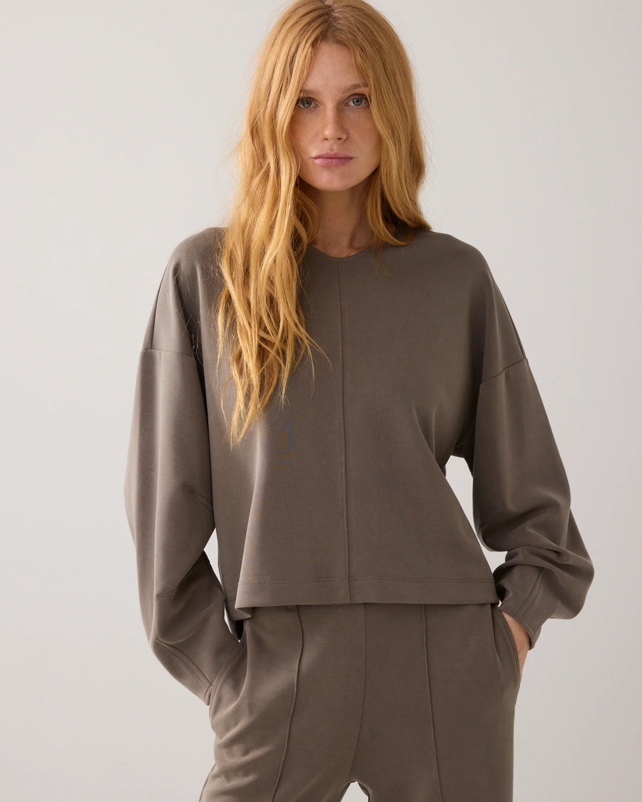 Summum - V-hals top washed modal - 3s5200-30606