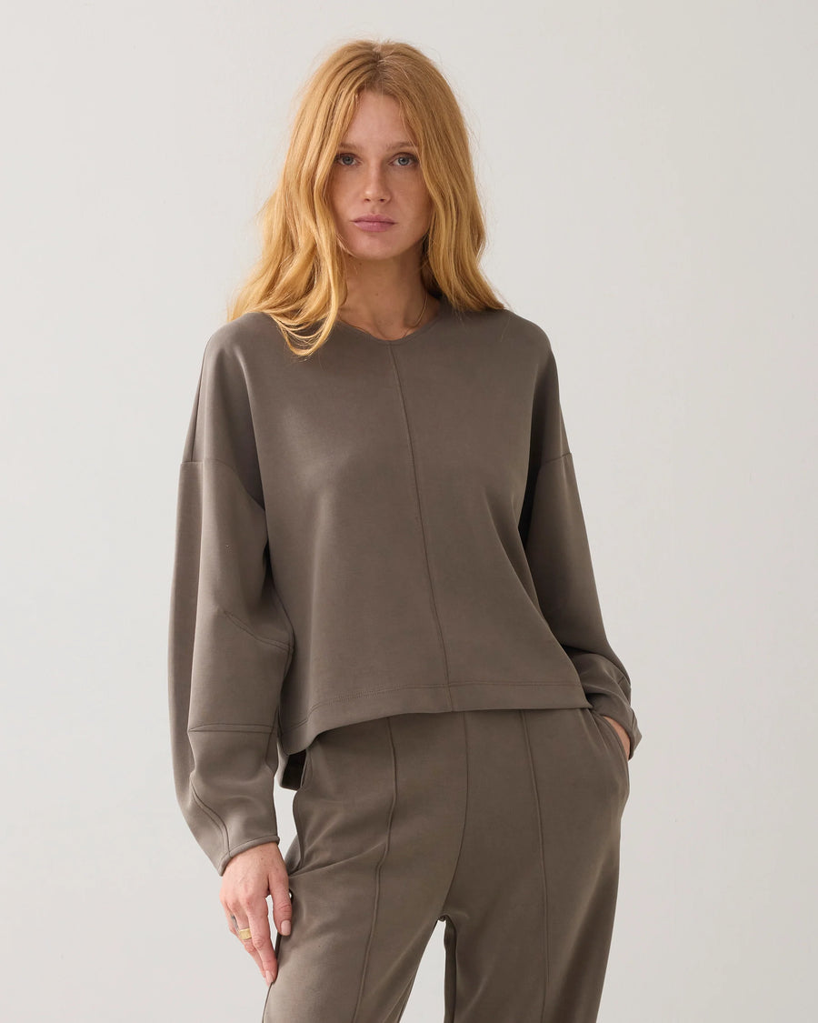 Summum - V-hals top washed modal - 3s5200-30606