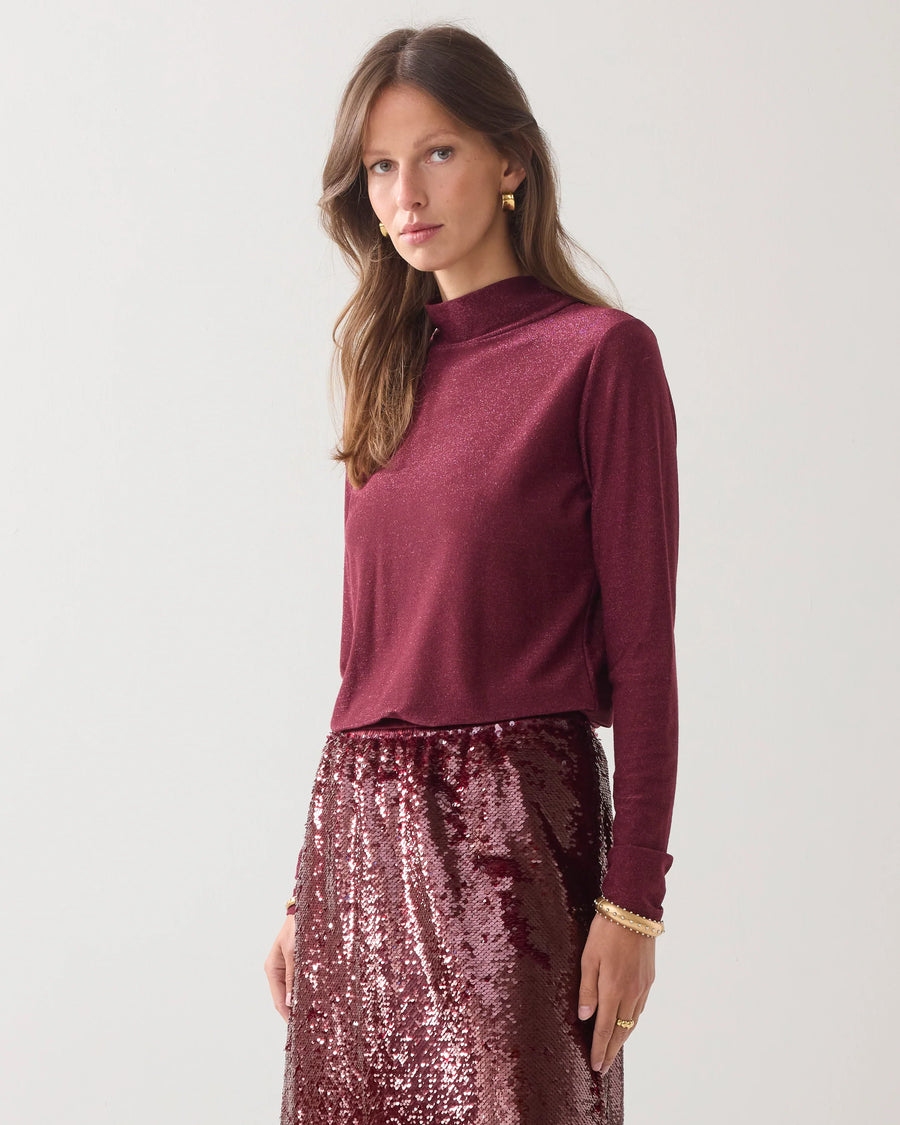 Summum - Fitted longsleeve Italiaanse fabric  Lurex - 3s5233-30644