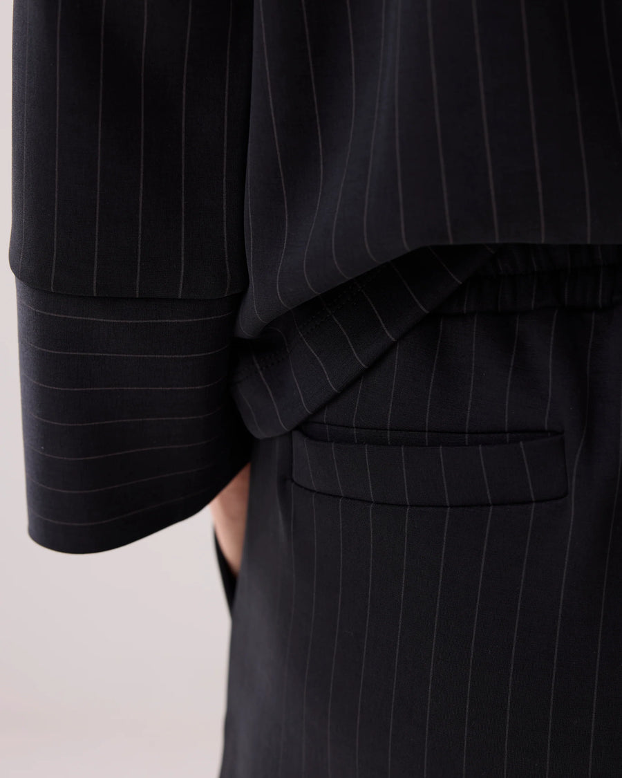 Summum - Sportieve broek met krijtstreep - 4s2854-30716