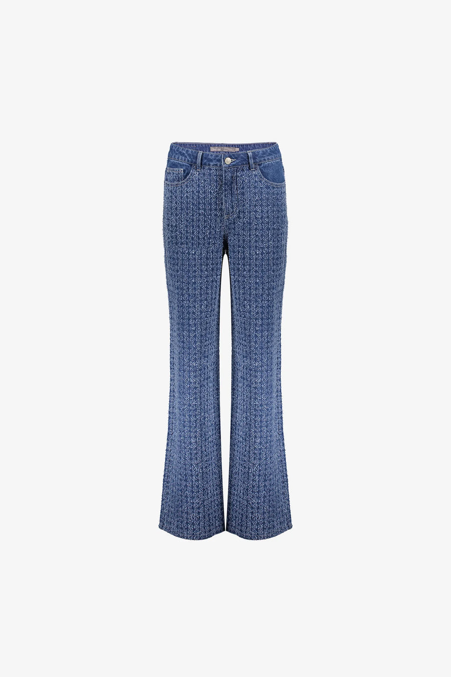 Geisha dames bouclé denim straight leg jeans - 51550-10