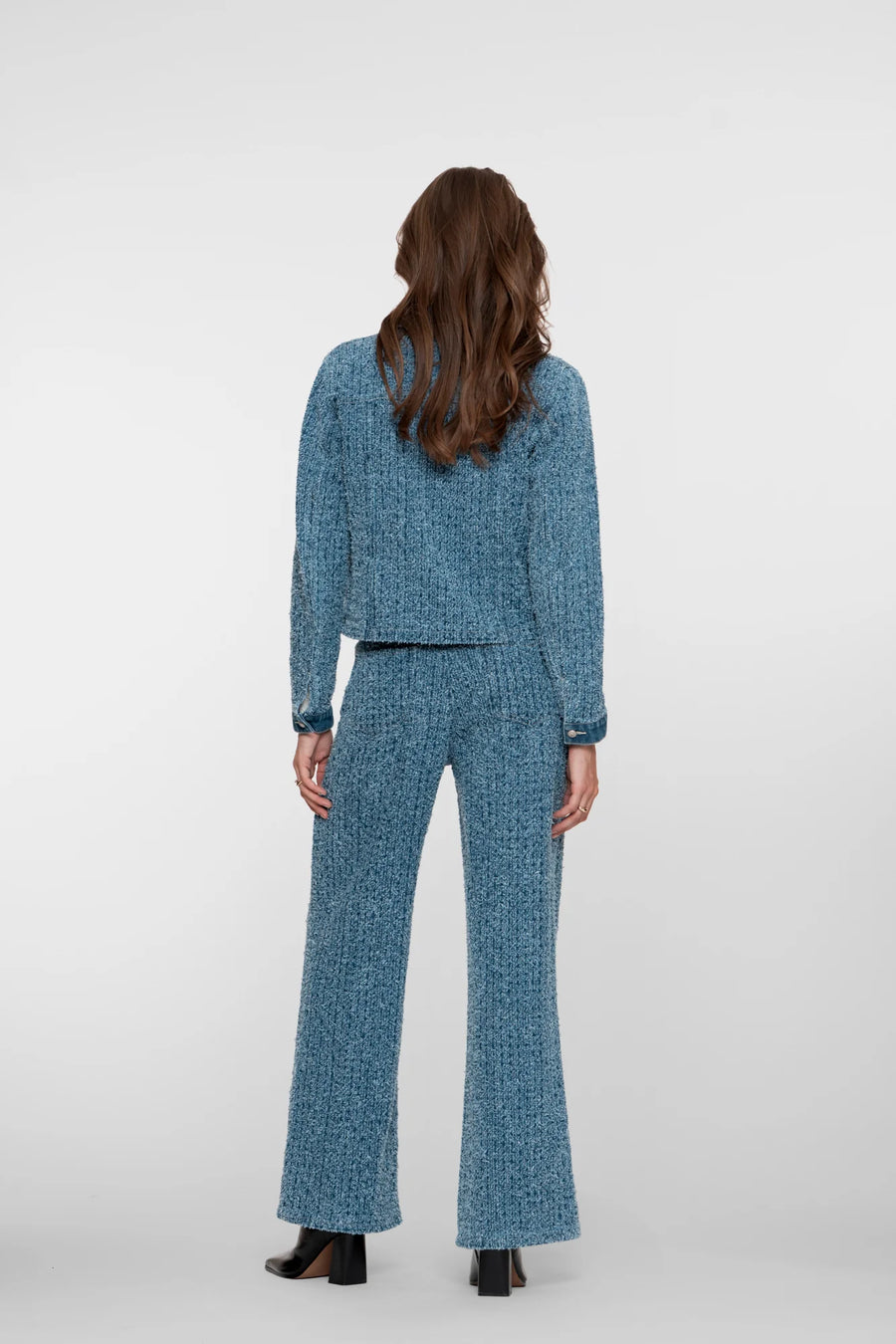 Geisha dames bouclé denim straight leg jeans - 51550-10