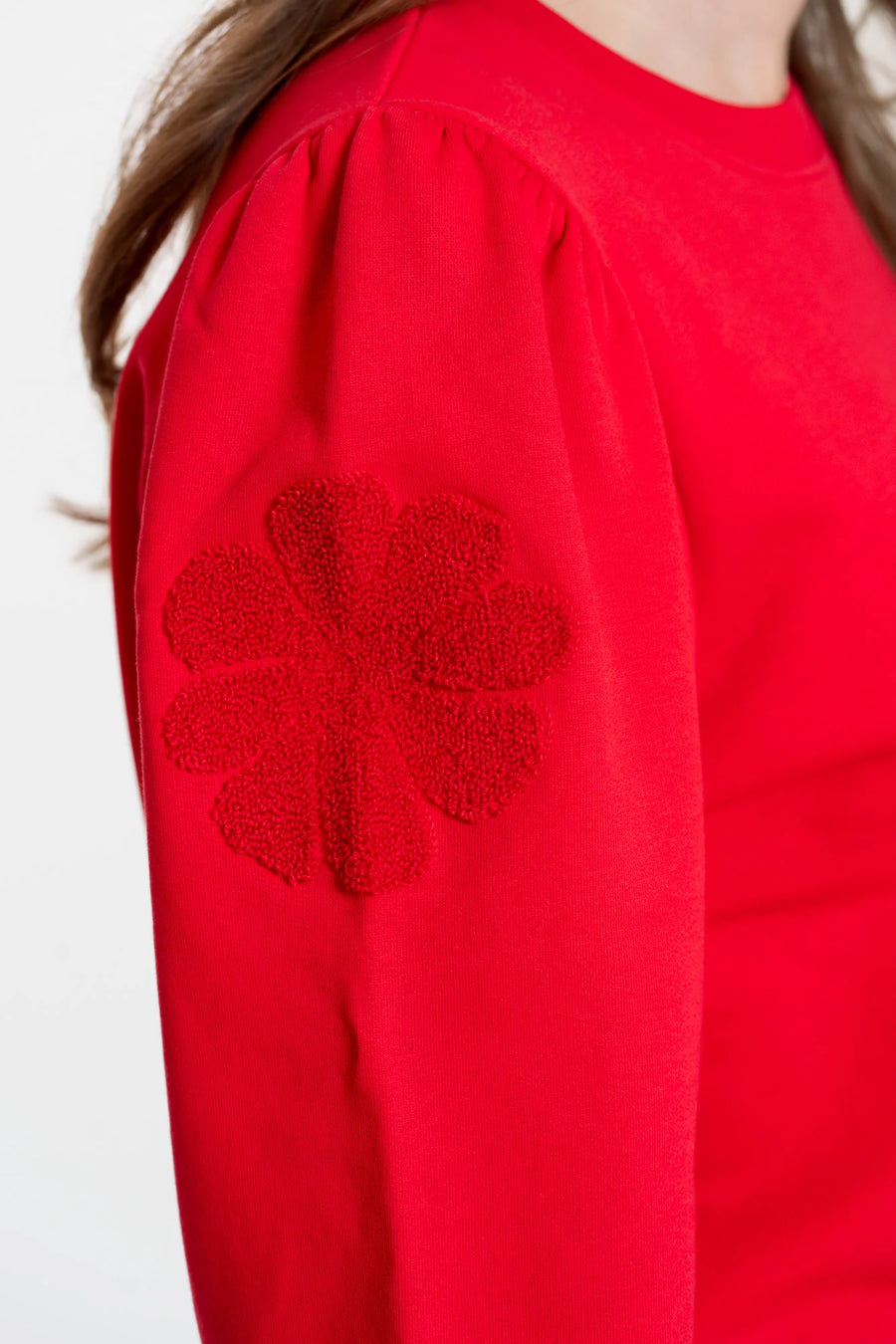 Geisha dames trui met geborduurde bloemen -  52582-21