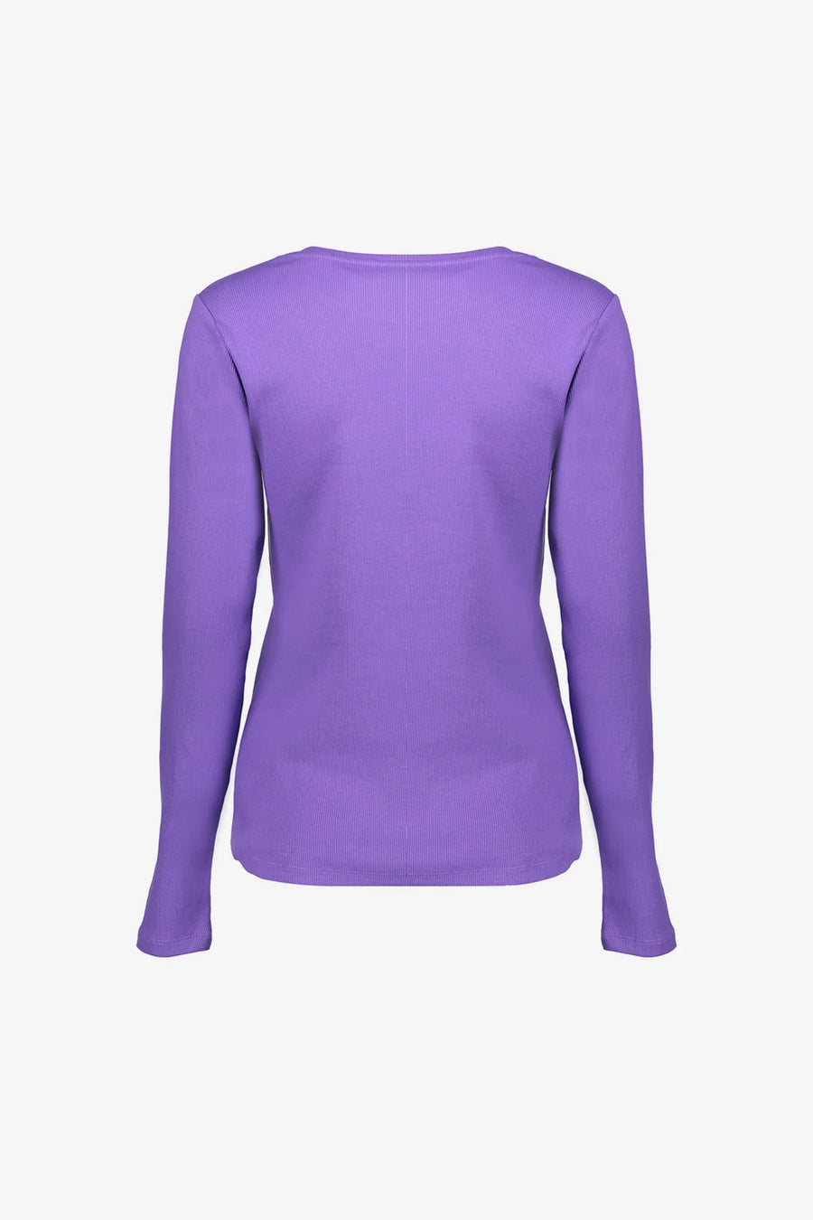 Geisha dames basic ribgebreid T-shirt met lange mouwen - 52603-41