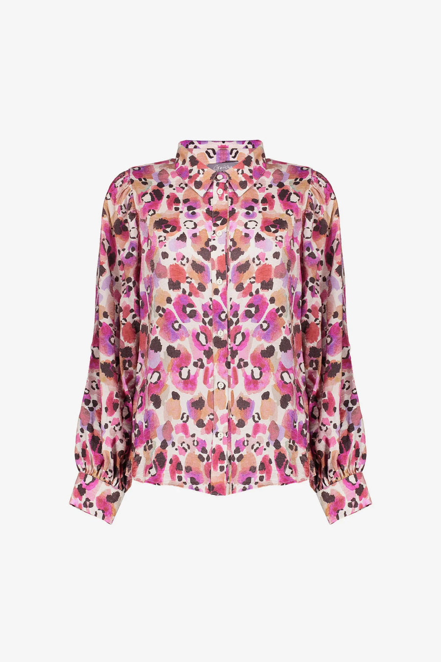 Geisha dames speelse blouse met plooimouwen - 53620-20