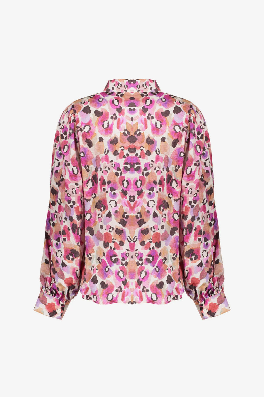 Geisha dames speelse blouse met plooimouwen - 53620-20