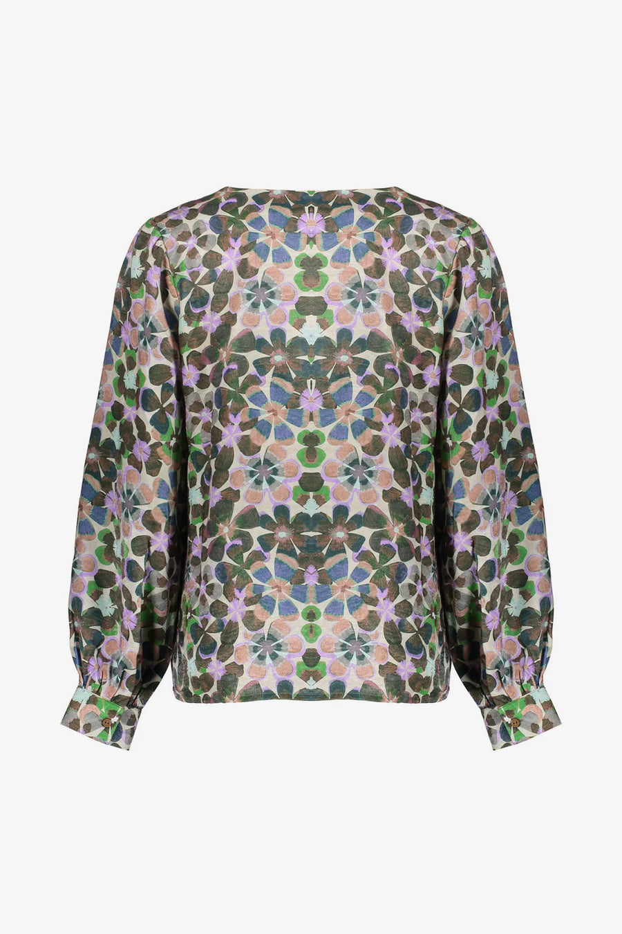 Geisha dames blouse met retro bloemenprint -  53636-20