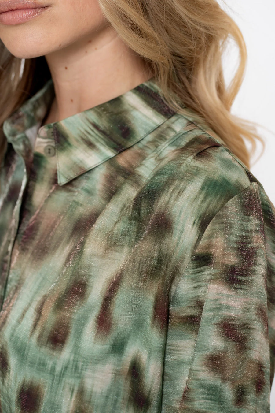 Geisha dames blouse met aquarelprint - 53659-20