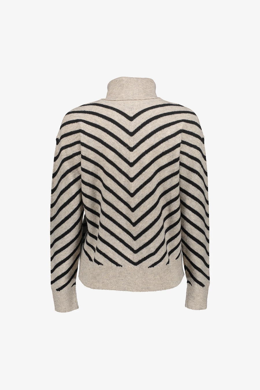 Geisha dames vest met opstaande kraag en streepdessin - 54503-10