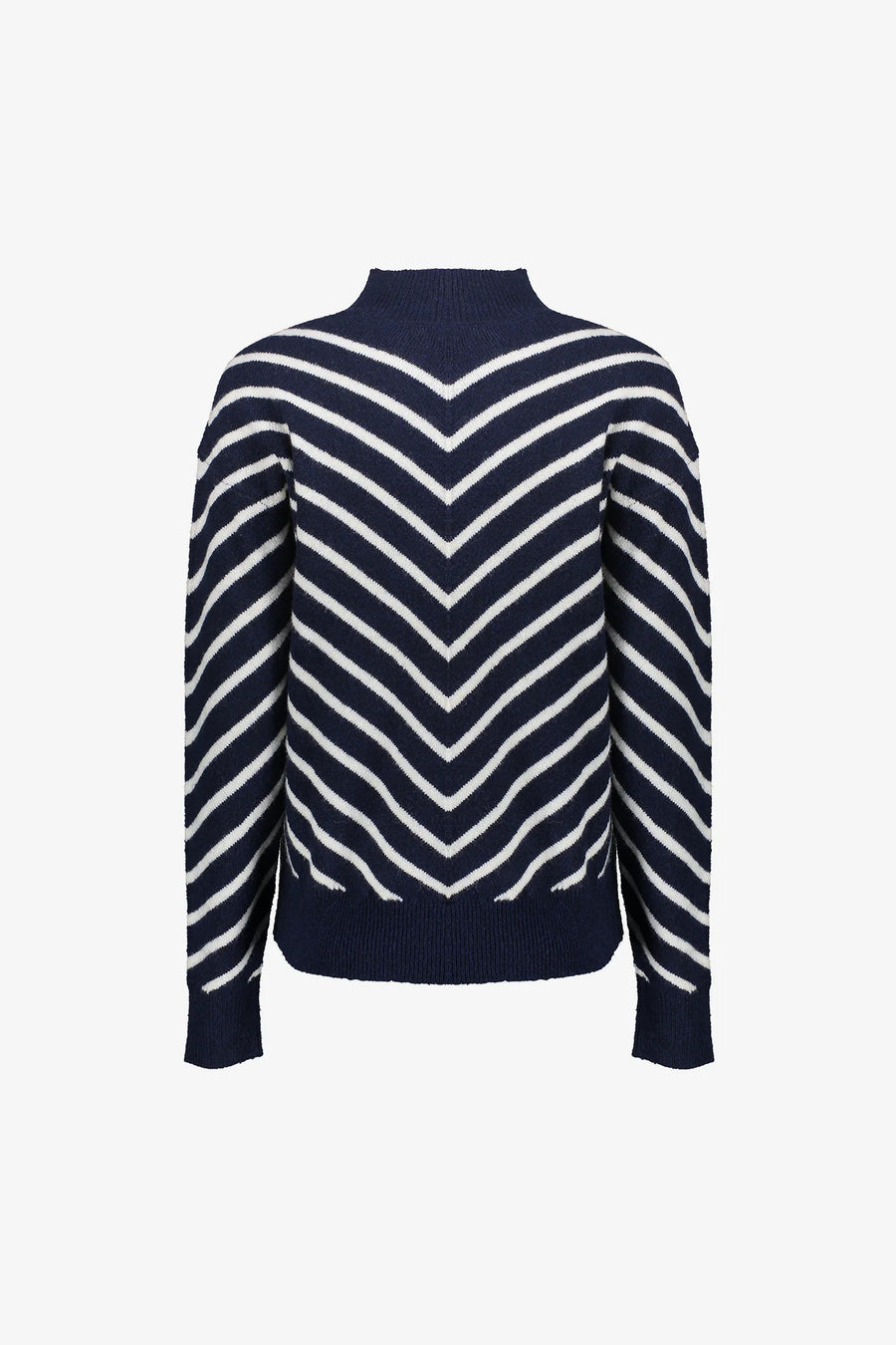 Geisha dames trui met streepdessin en turtleneck - 54504-10