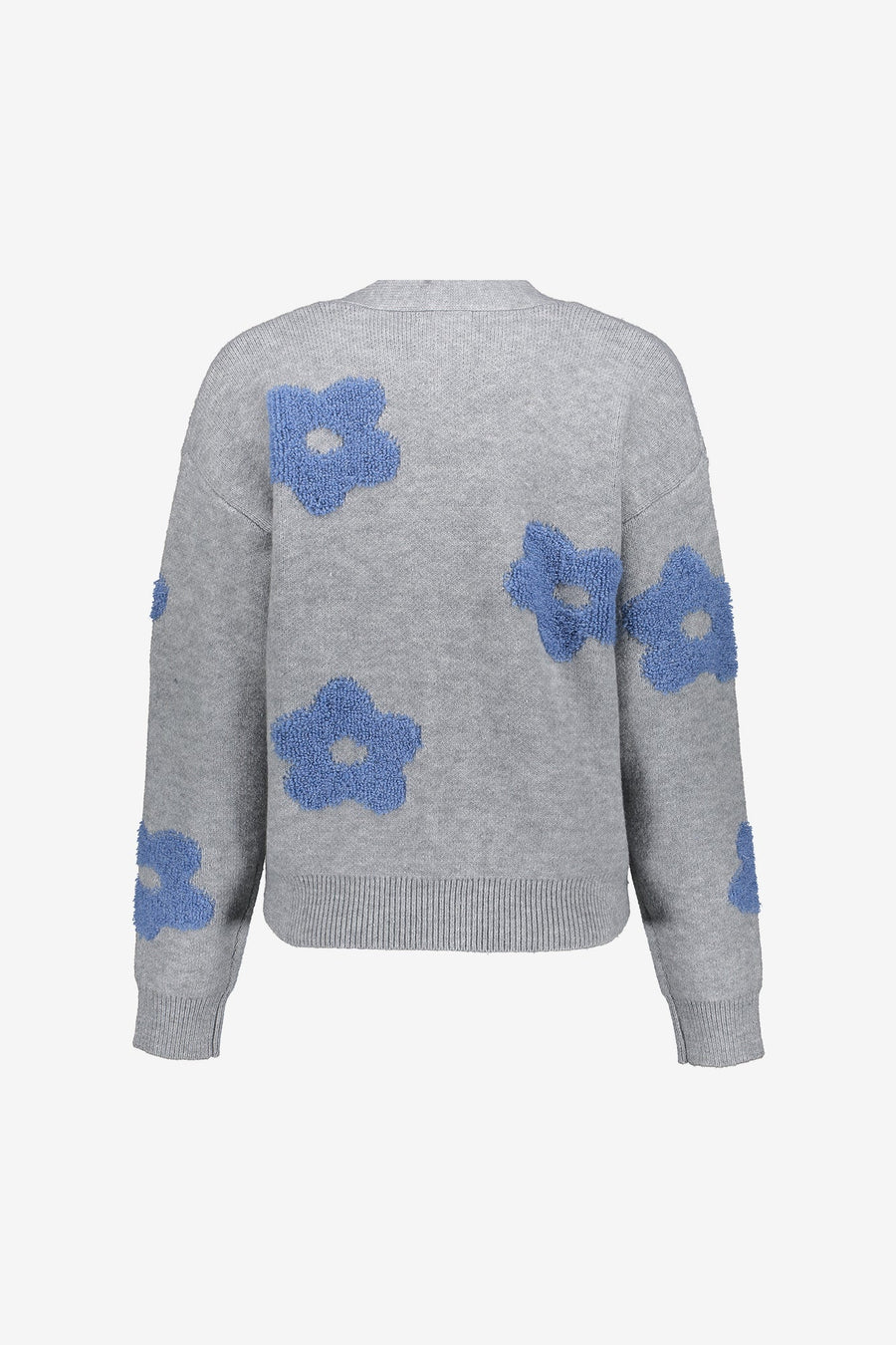 Geisha dames oversized vest met bloemenmotief -  54510-10