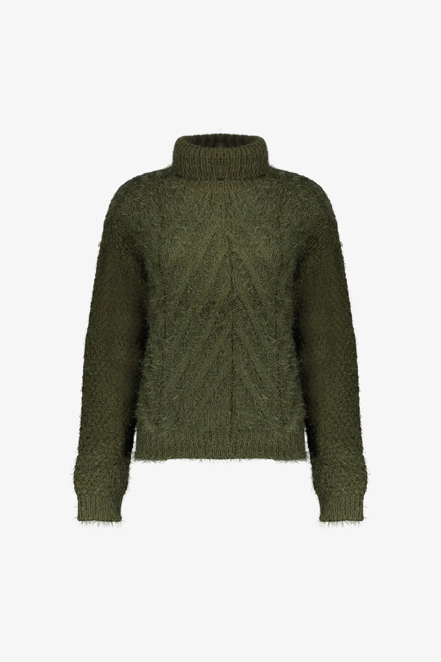 Geisha dames kabeltrui met turtleneck - 54515-10