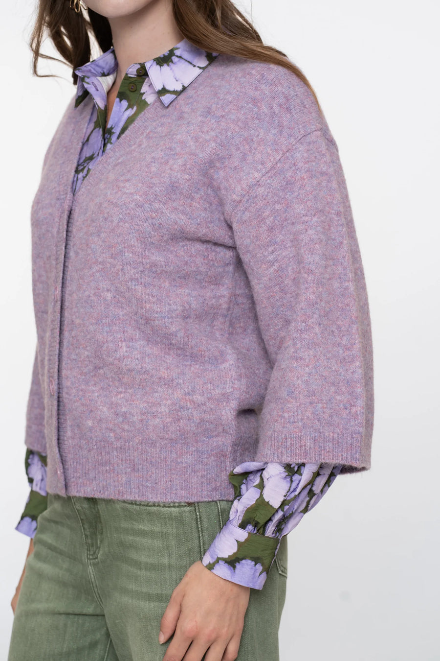Geisha dames vest met V-hals en 3/4 wijde mouwen - 54532-14