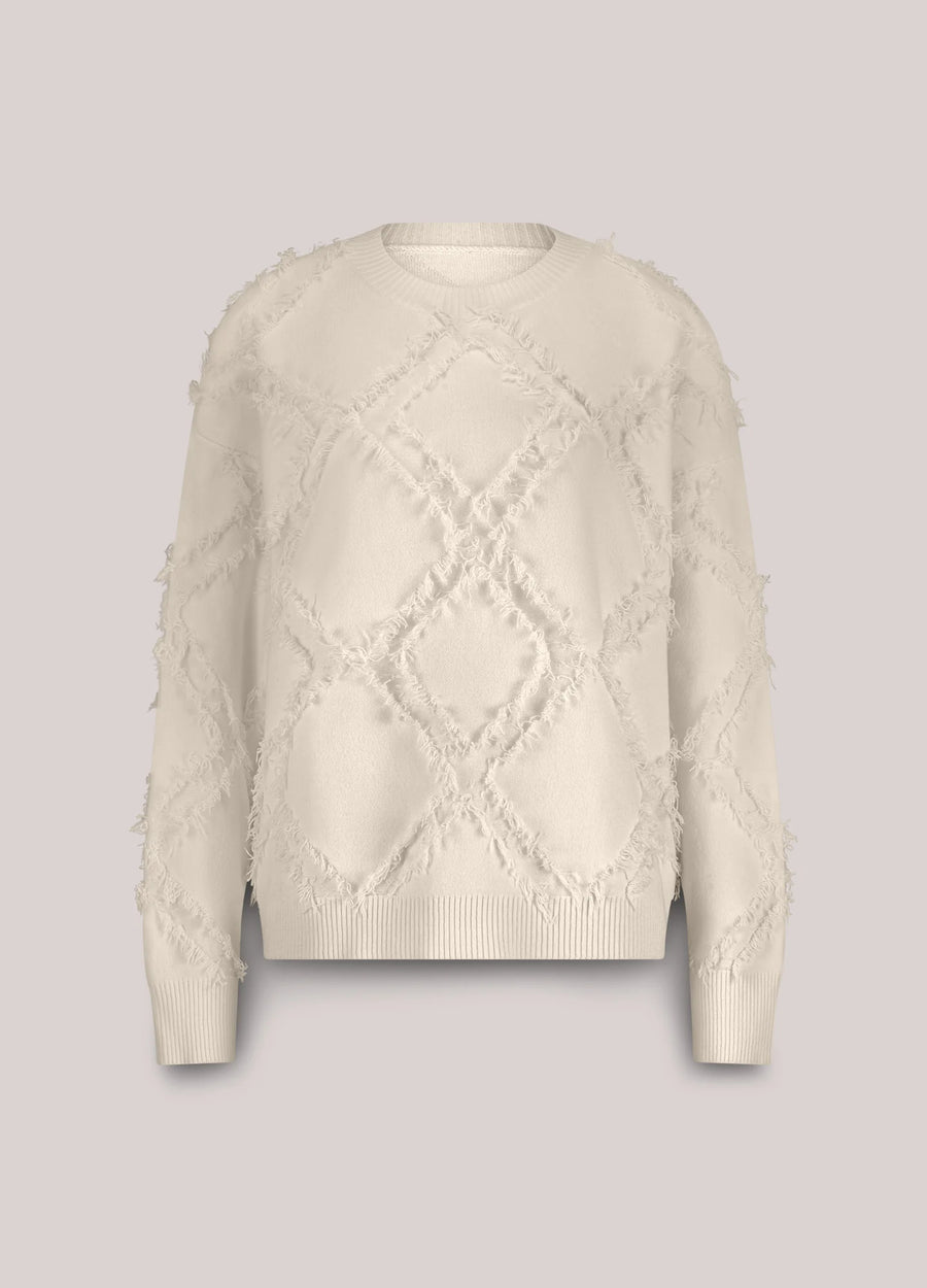 Trui met ingebreid ruitpatroon - Summum - 7s7945-70041