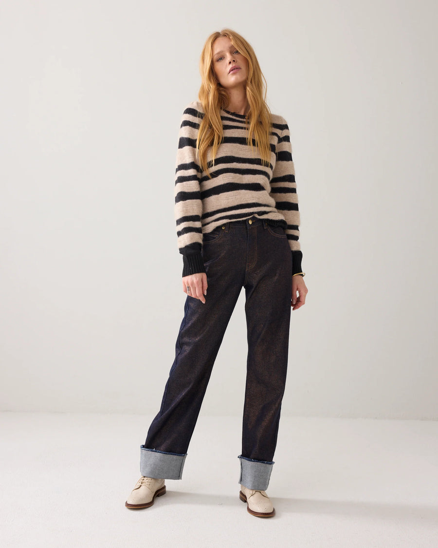 Summum - Gestreepte trui alpacablend -7s7955-70048