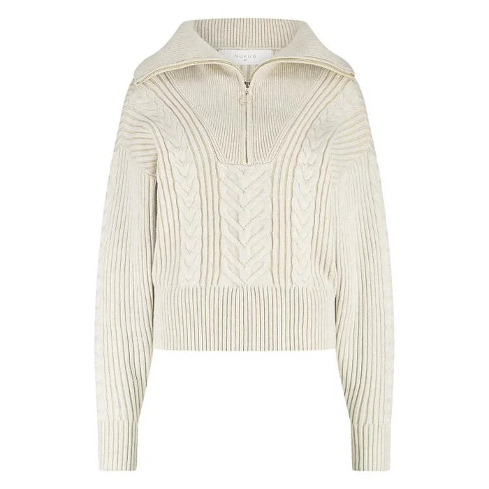 Nukus Clair Pullover Zipper | Sand