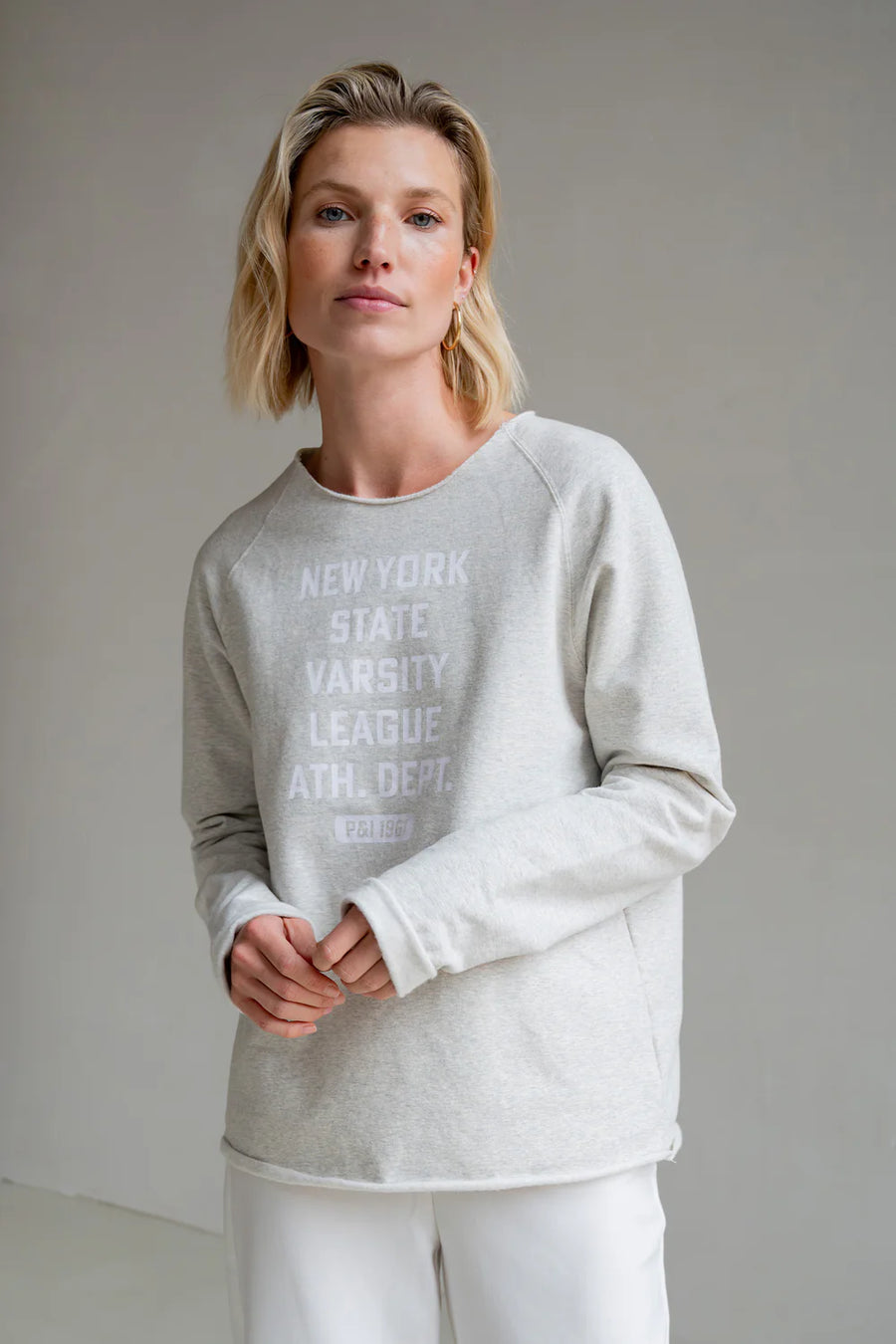 Grijze sweater Penn&amp;Ink - S25F1624.&nbsp;