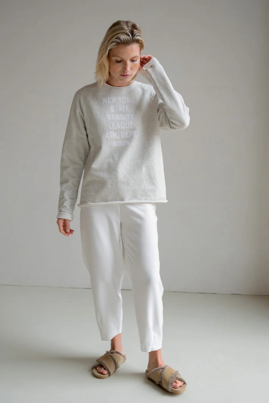 Grijze sweater Penn&amp;Ink - S25F1624.&nbsp;