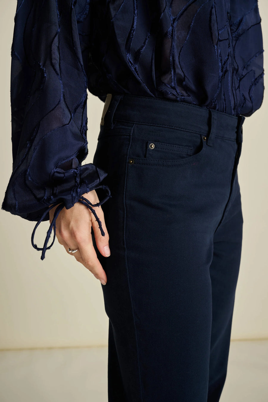 Blouse POM - Jacquard Midnight Blue