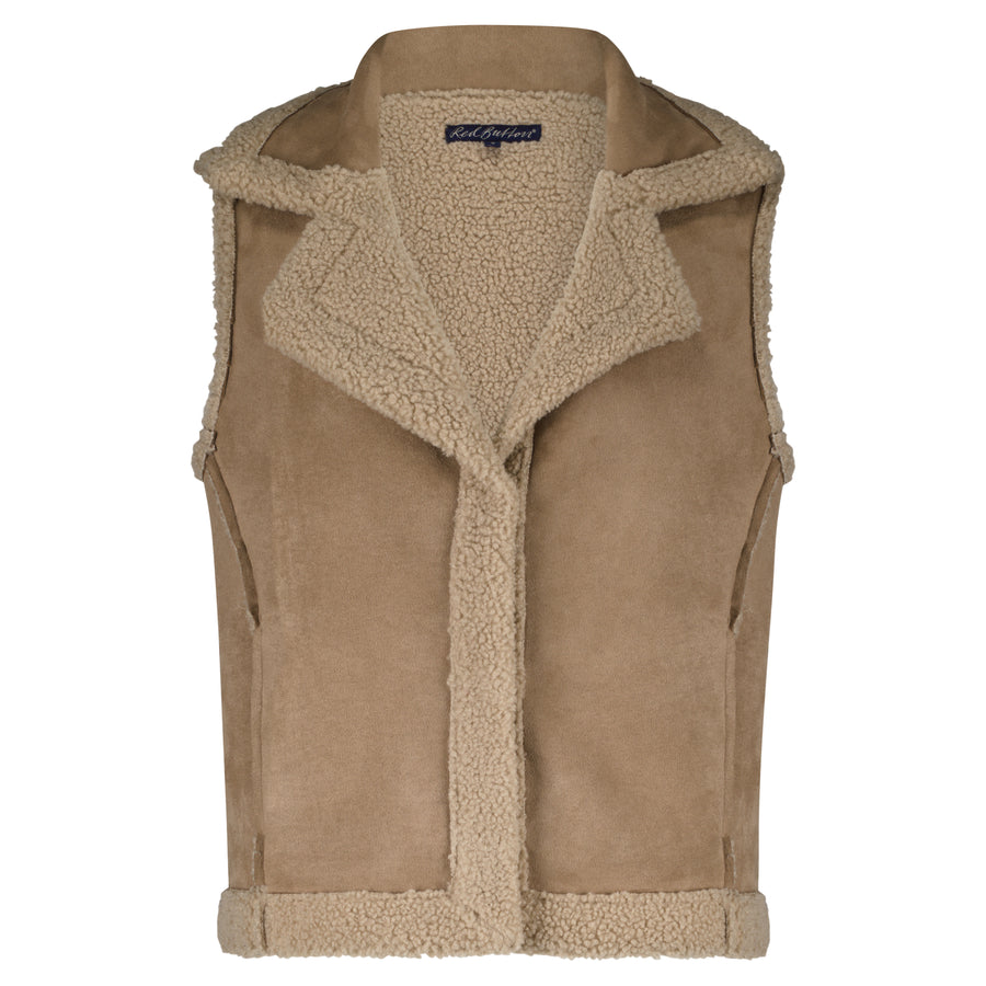 Gilet Red Button - SRB4578 - Teddy Waistcoat