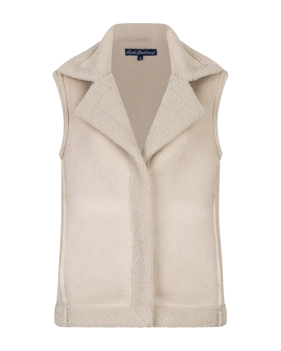 Gilet Red Button - SRB4578 - Teddy Waistcoat