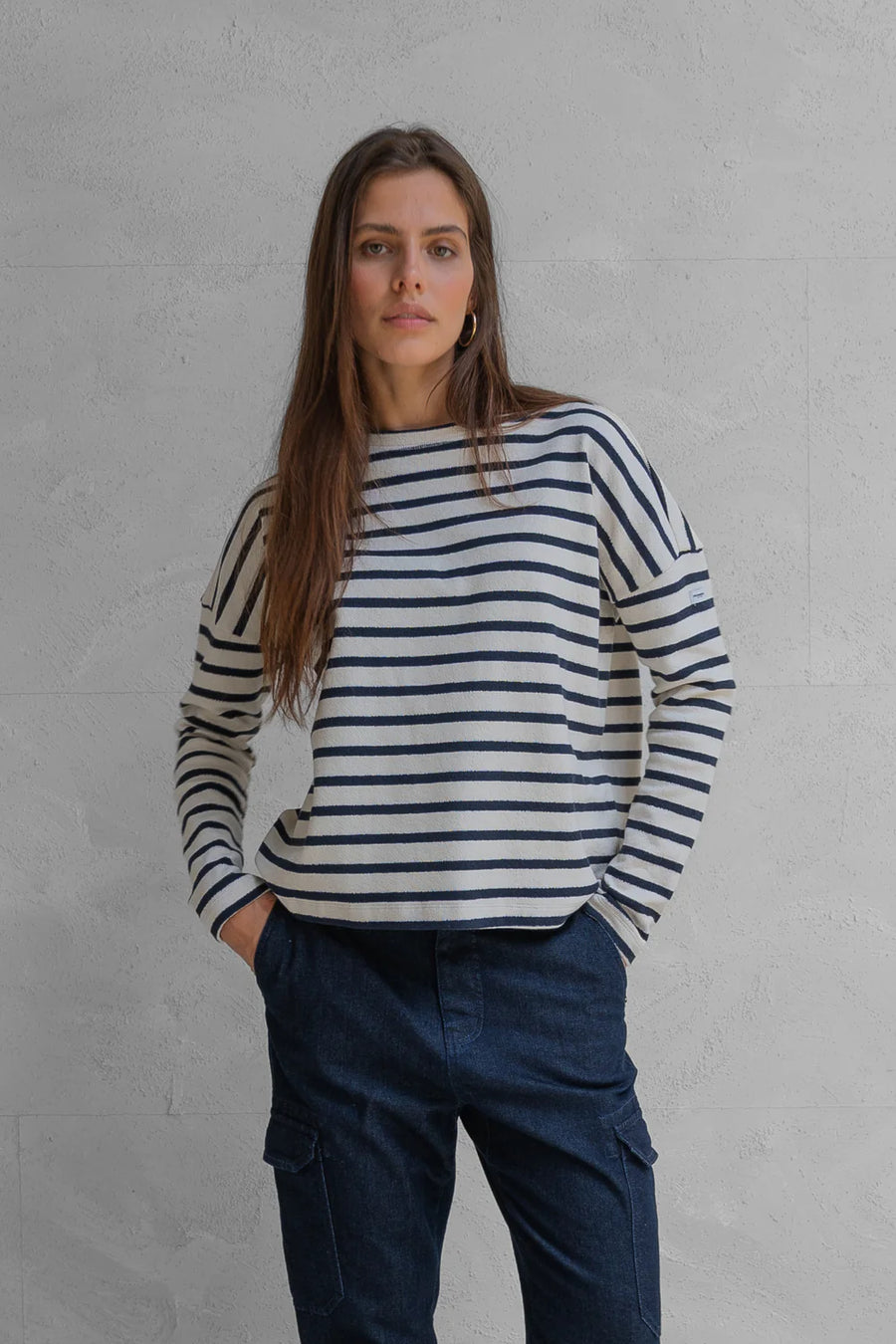 Sweater streep - Penn&Ink - w25t1205