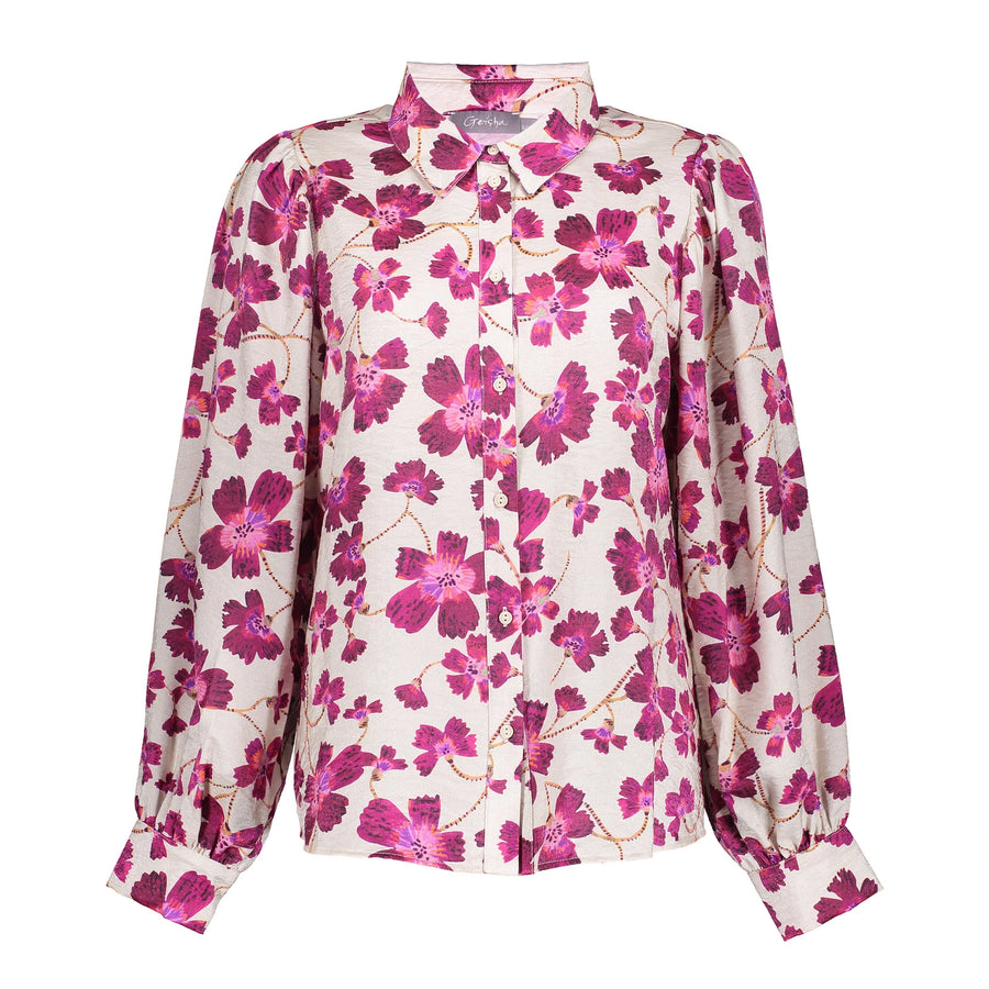 Geisha dames blouse met bloemenprint 43951-20