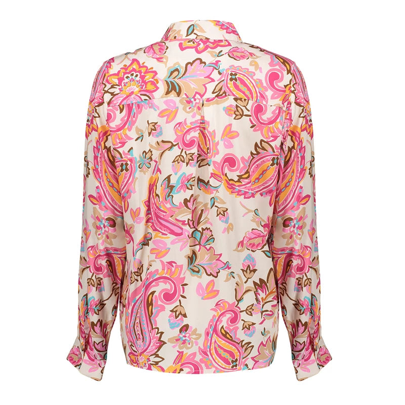 Geisha dames blouse met paisley print 43042-70