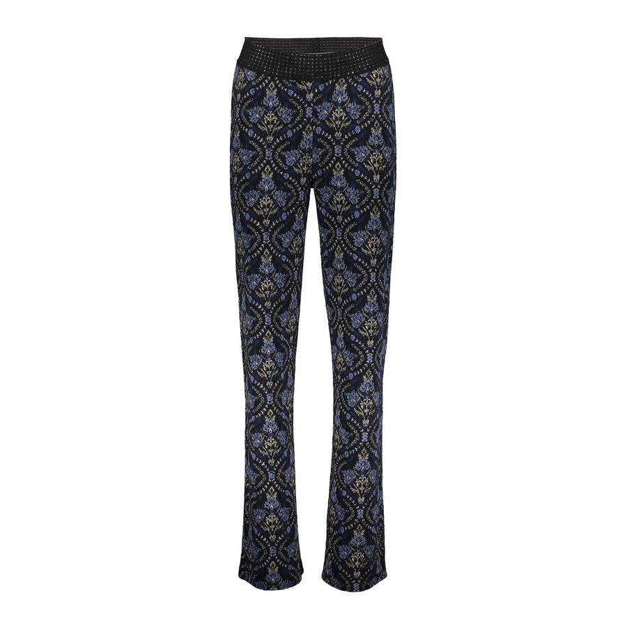 Geisha dames flare broek met print 41674-20