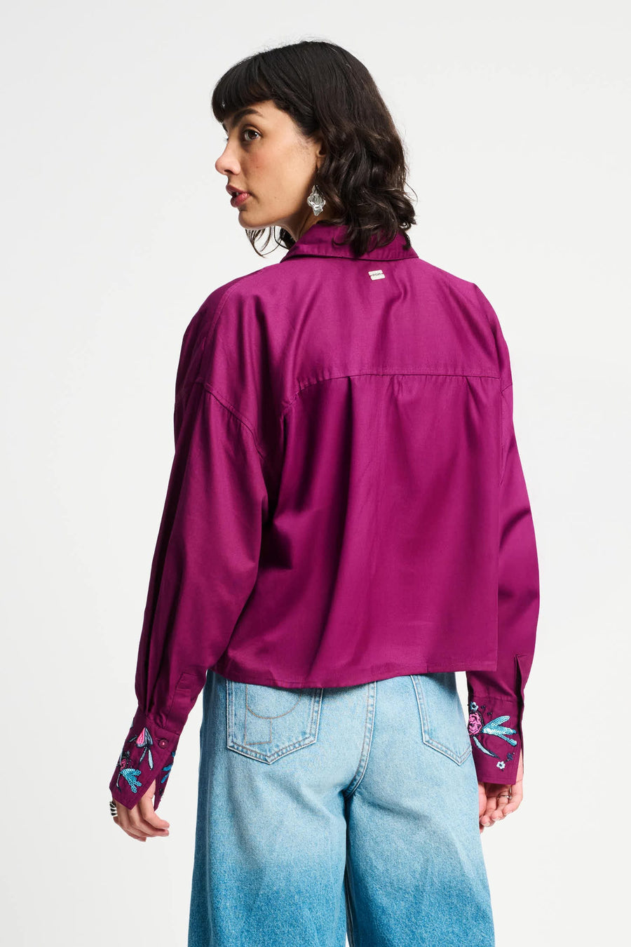 POM Blouse - Plum Melange