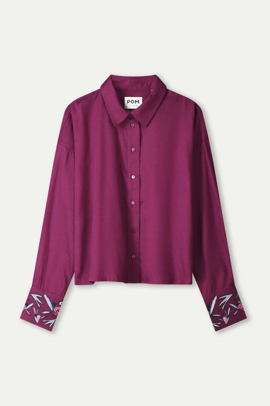 POM Blouse - Plum Melange