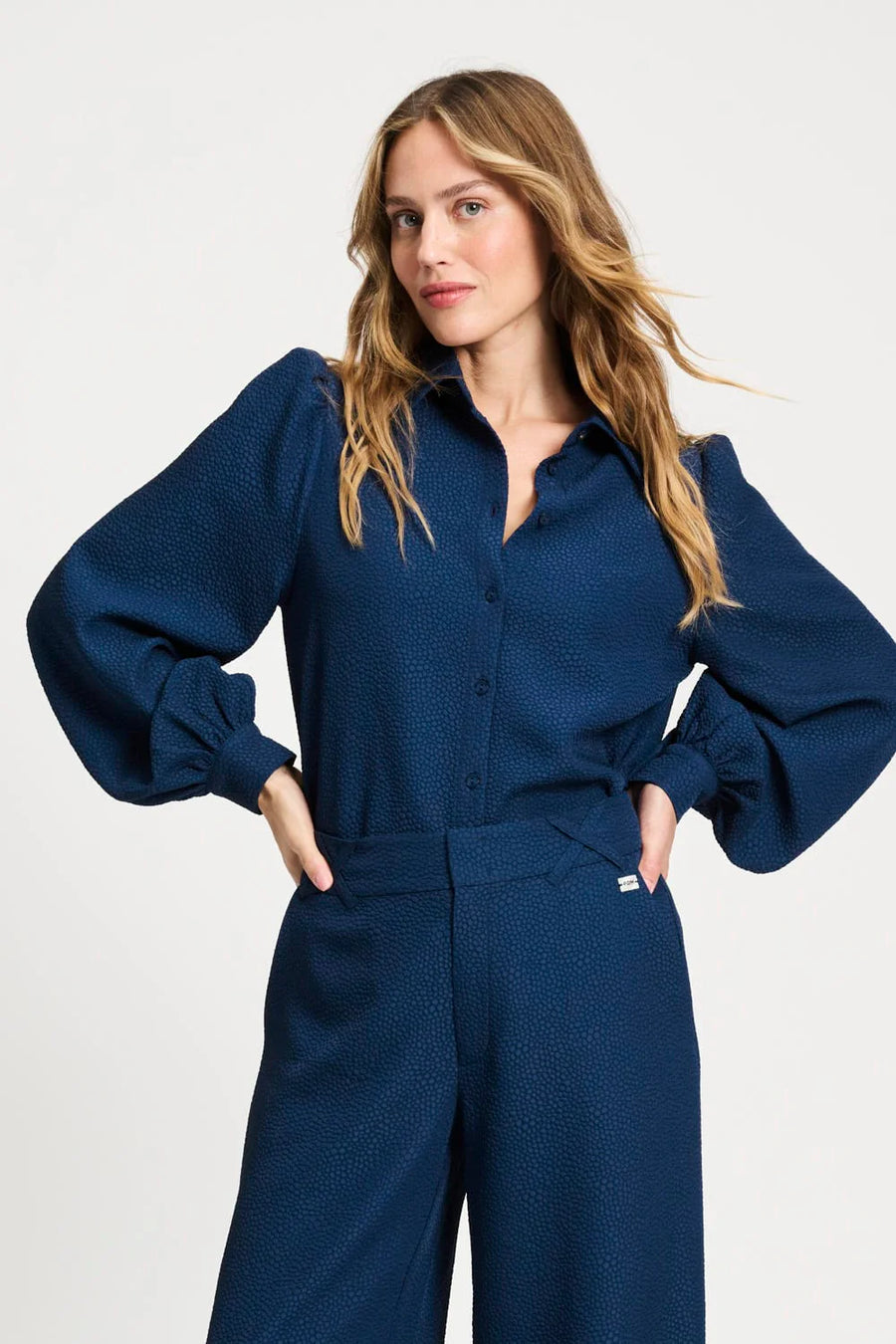 POM Blouse - Bubble Nightfall Blue - sp9254