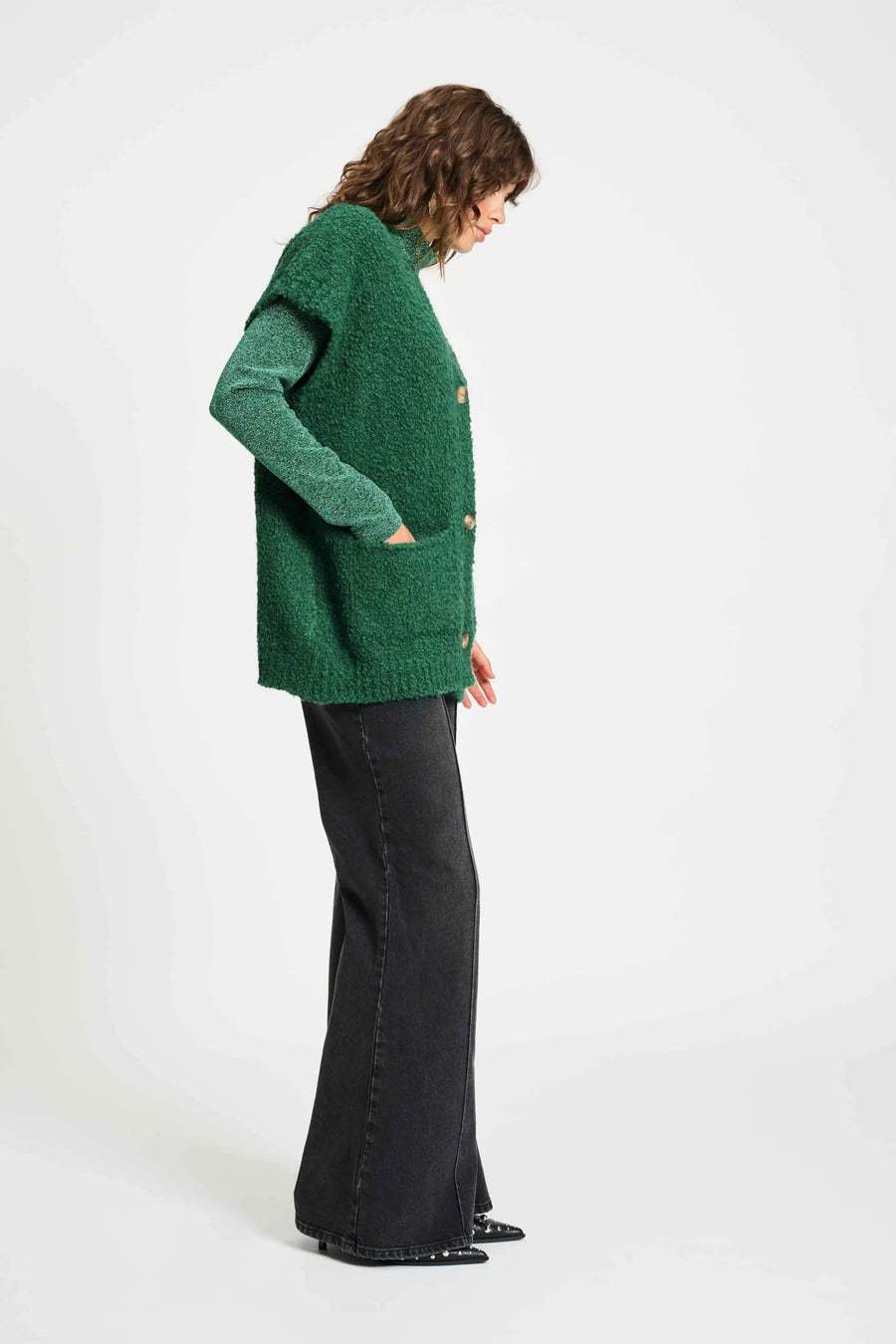  Vest POM -  Pine Green -  sp9316