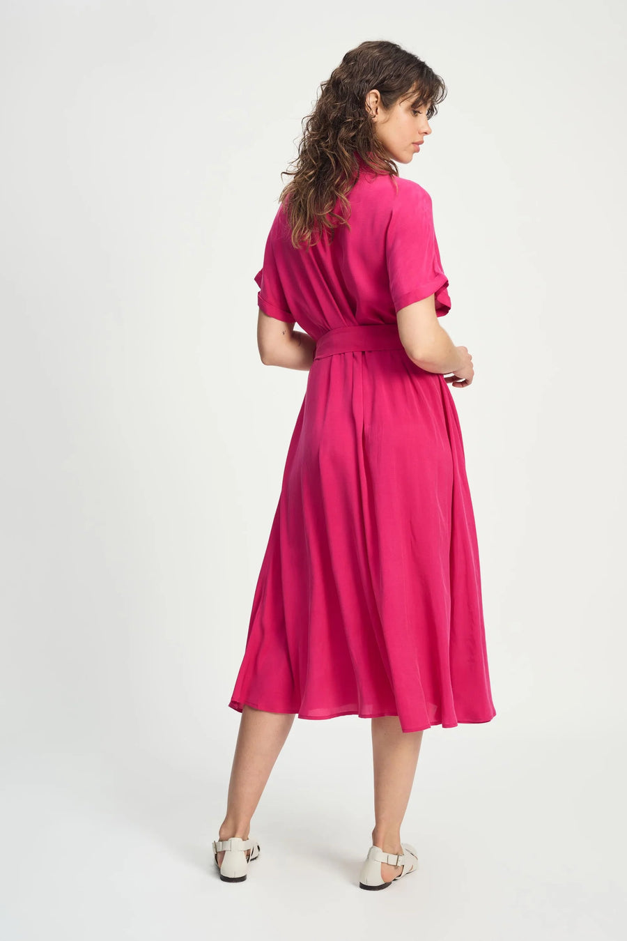 Jurk  - POM Amsterdam Lynn Fuchsia
