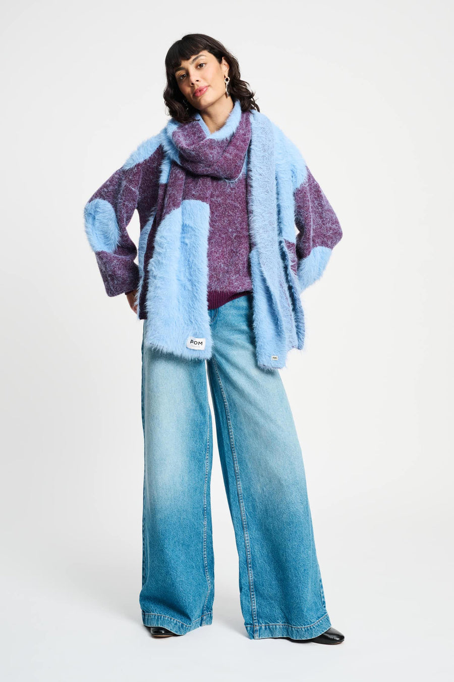 POM Trui - Dots Plum