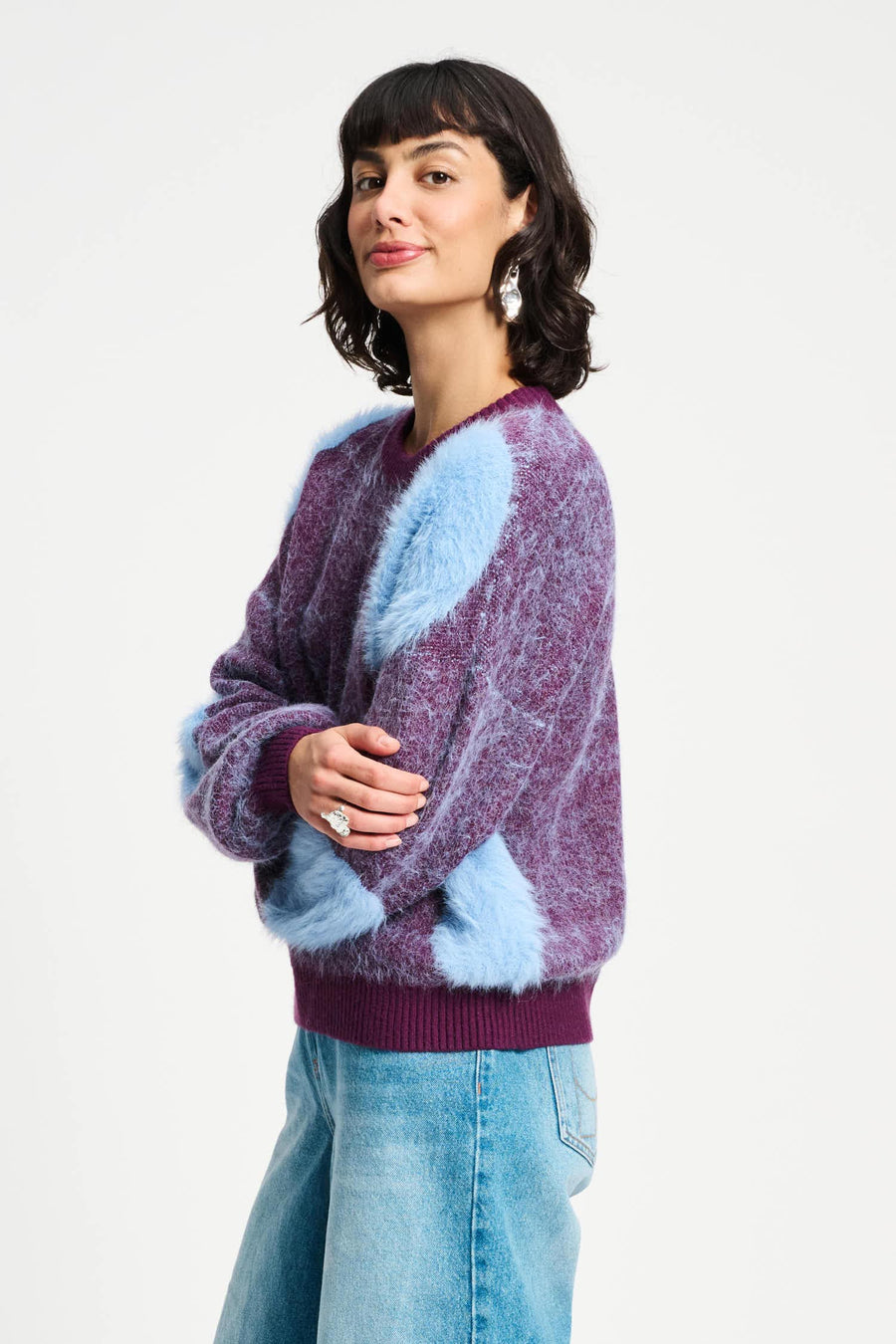 POM Trui - Dots Plum