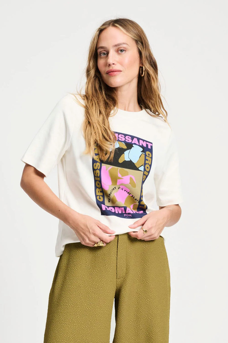 POM Amsterdam - TSHIRT - Croissant Romance